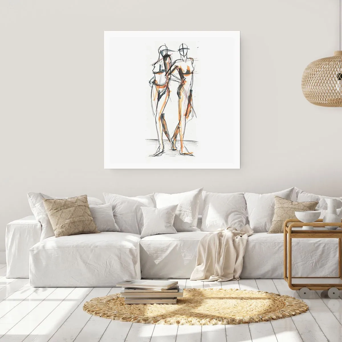 Poster - Studie der Gnade - 60x60 cm