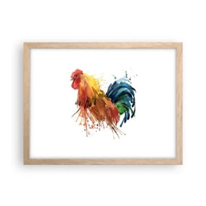 Poster in einem Rahmen aus heller Eiche - Königliches Gewand, königlicher Stolz - 40x30 cm