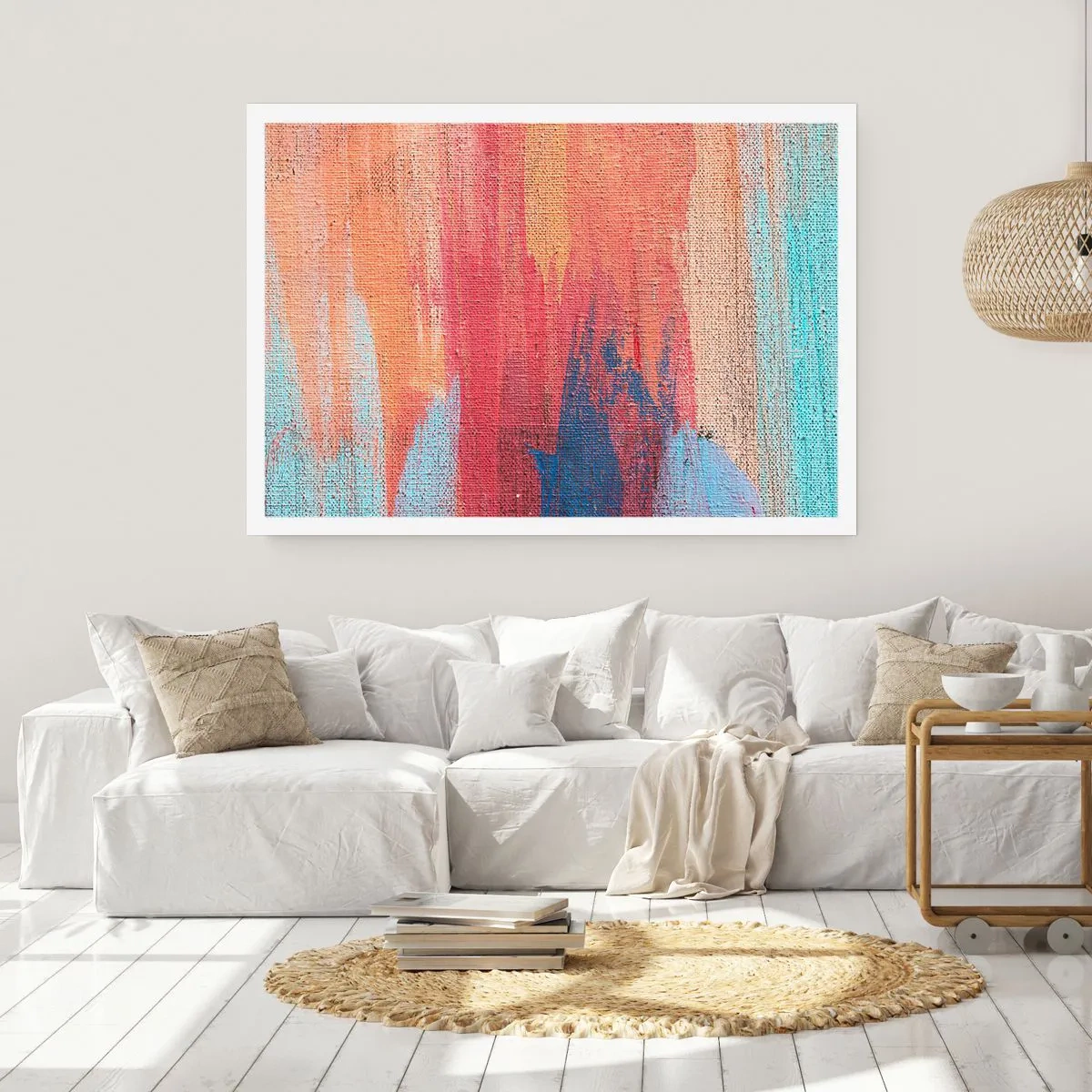 Poster - Renne den Regenbogen hinunter - 91x61 cm