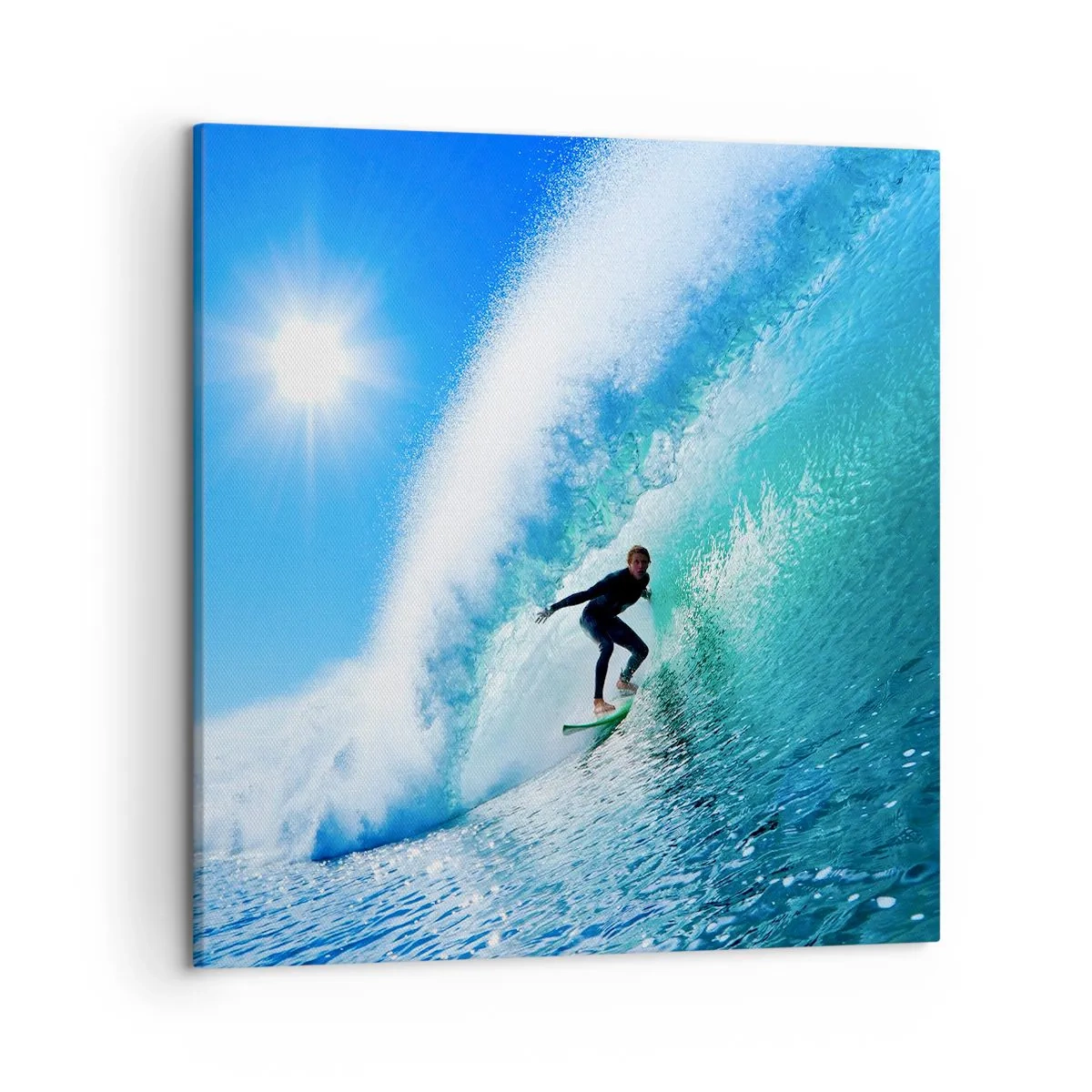 Bild auf Leinwand - Leinwandbild - Durch das große Blau - 50x50 cm