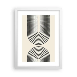 Poster in einem weißen Rahmen - In einem Moment ... - 30x40 cm