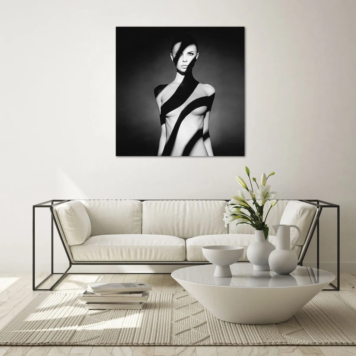 Glasbild - Bild auf glas - In Glanz und Schatten - 60x60 cm