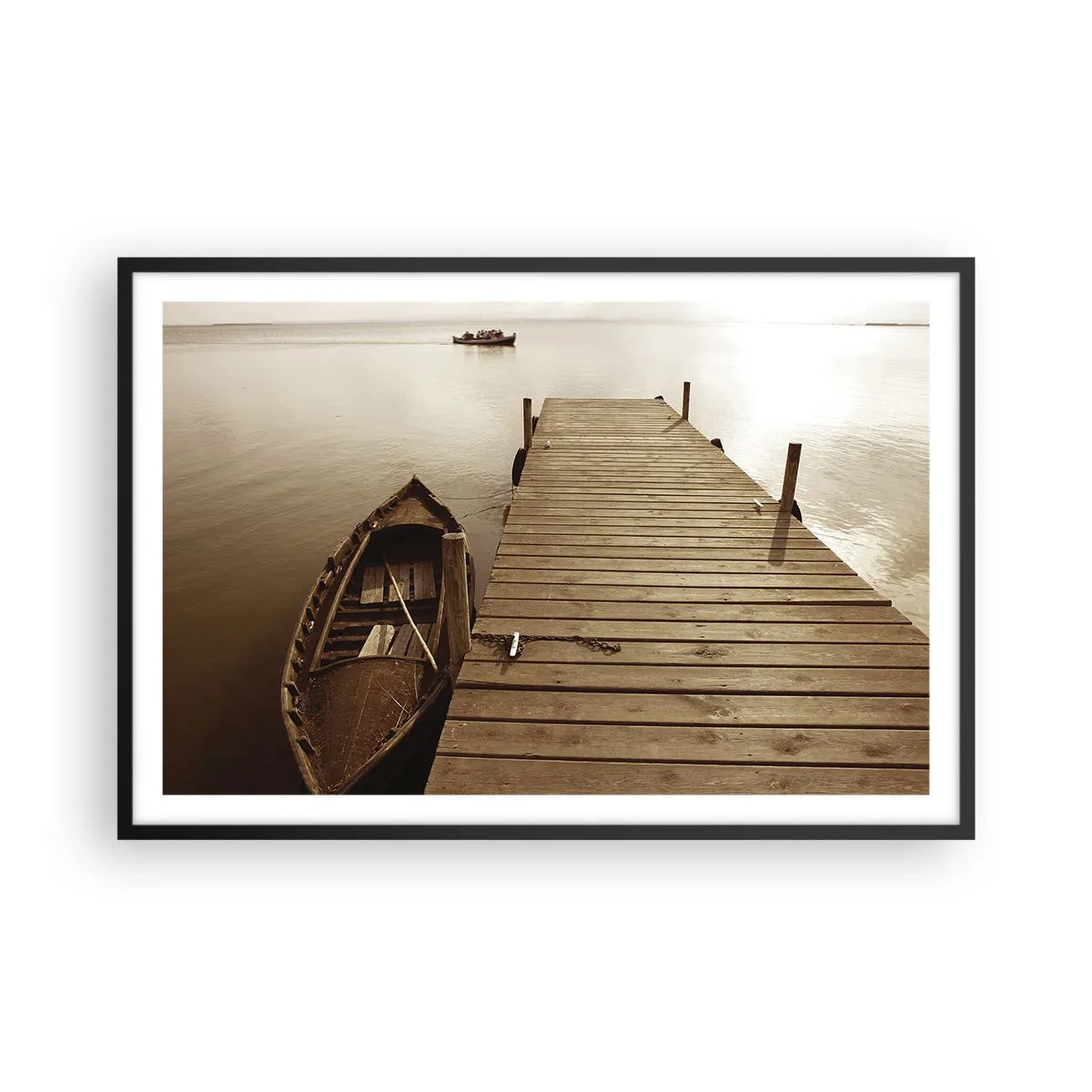 Poster in einem schwarzem Rahmen - Großer Frieden - 91x61 cm