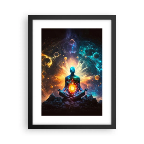 Poster in einem schwarzem Rahmen - Kosmischer Frieden - 30x40 cm