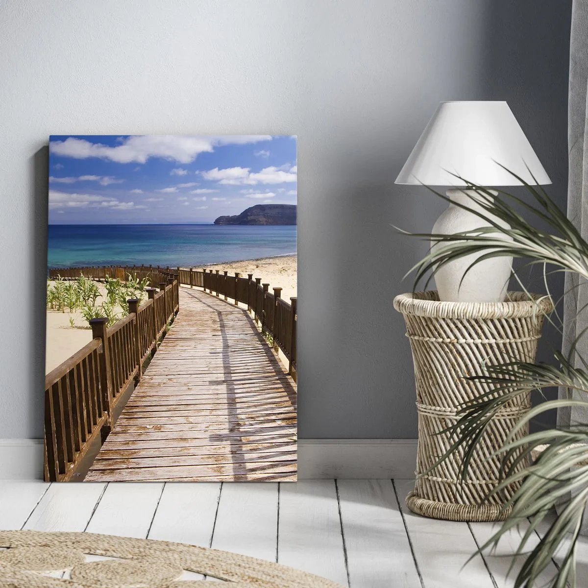 Bild auf Leinwand - Leinwandbild - Bring mich zu den glücklichen Inseln - 45x80 cm
