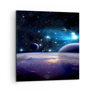 Bild auf Leinwand - Leinwandbild - Noch allein? - 60x60 cm