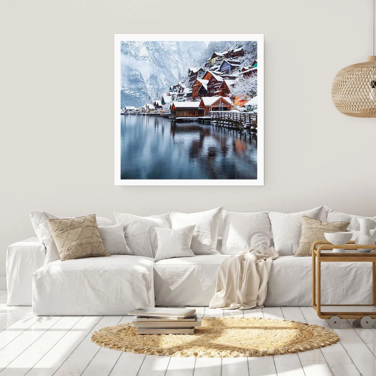 Poster - In winterlicher Dekoration - 60x60 cm