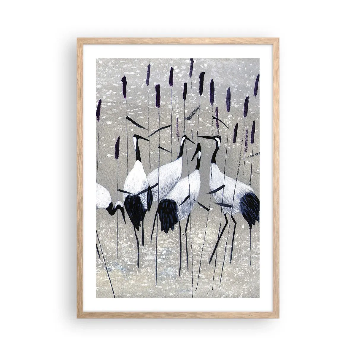 Poster in einem Rahmen aus heller Eiche - Unter ihren eigenen - 50x70 cm