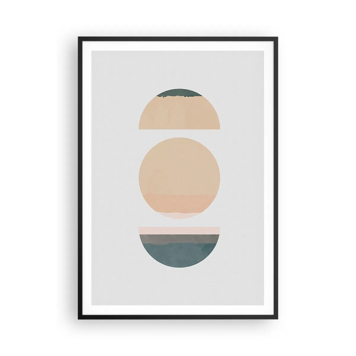 Poster in einem schwarzem Rahmen - Ein Rad hinter dem anderen… - 70x100 cm