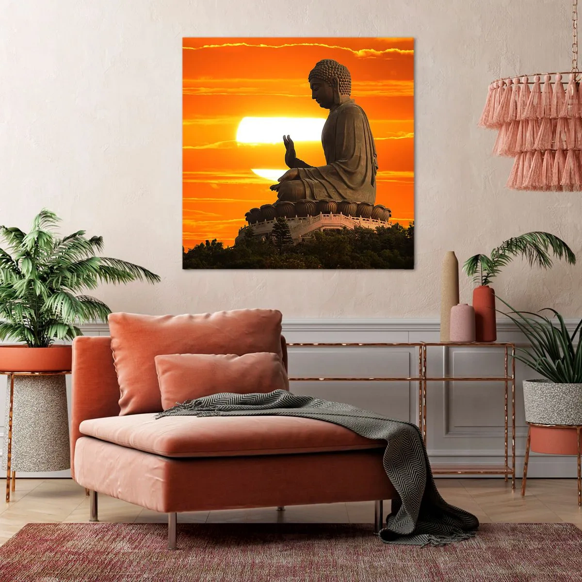 Bild auf Leinwand - Leinwandbild - Keine Angst vor der Welt - 30x30 cm