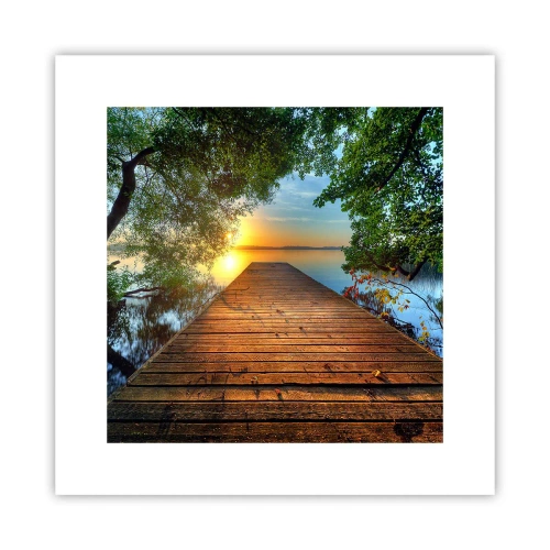 Poster - Nimm dir Zeit, setz dich hin - 30x30 cm