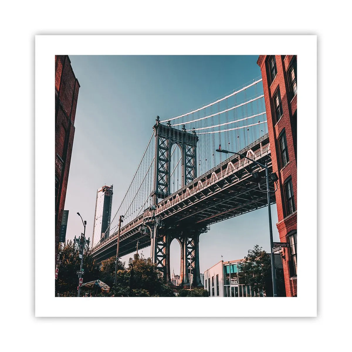 Poster - Über den Wellen der Stadt - 50x50 cm