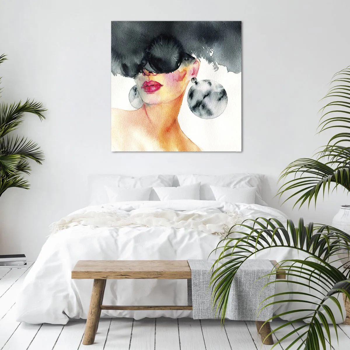 Bild auf Leinwand - Leinwandbild - Das Geheimnis der Eleganz - 50x50 cm