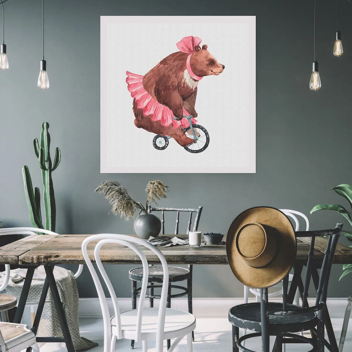 Poster - Was für ein Affentheater! - 60x60 cm