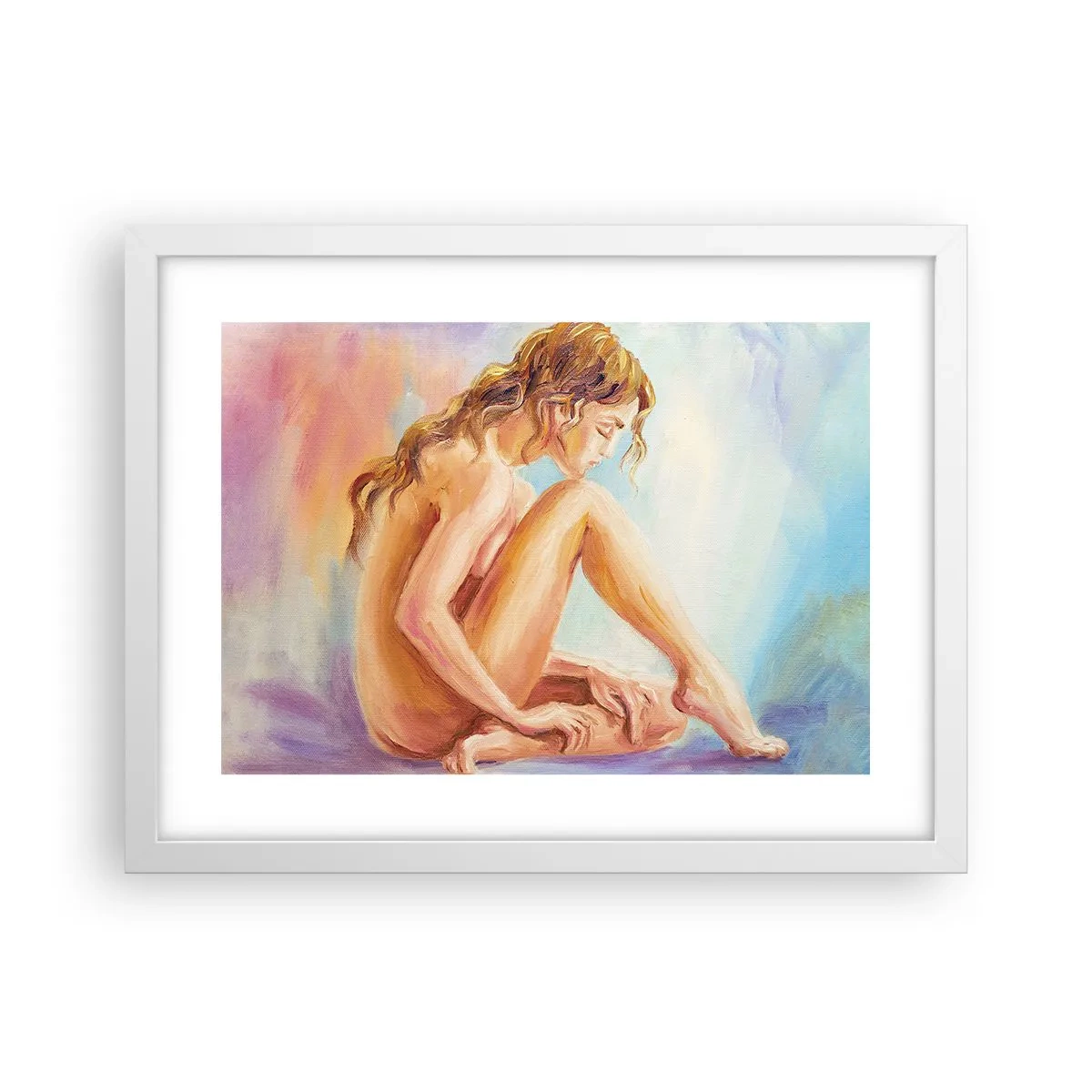 Poster in einem weißen Rahmen - Akt der Jugend - 40x30 cm