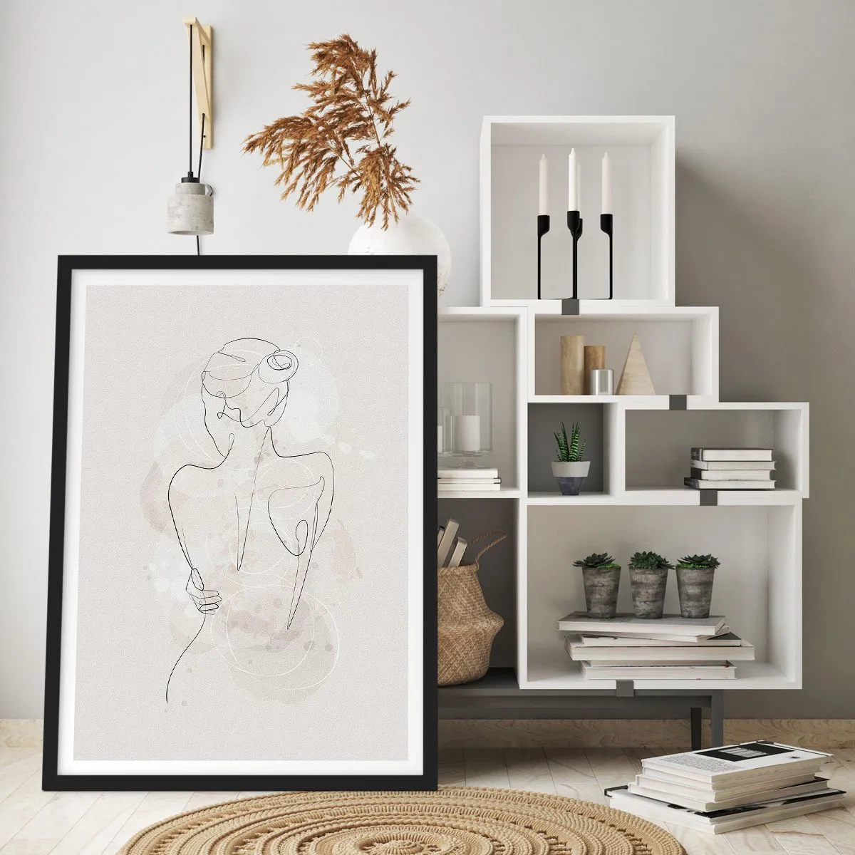 Poster in einem schwarzem Rahmen - Wie ein sensibles Instrument - 61x91 cm