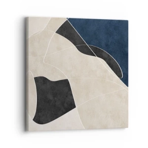 Bild auf Leinwand - Leinwandbild - Abstrakte Komposition – Farbkontrast - 30x30 cm