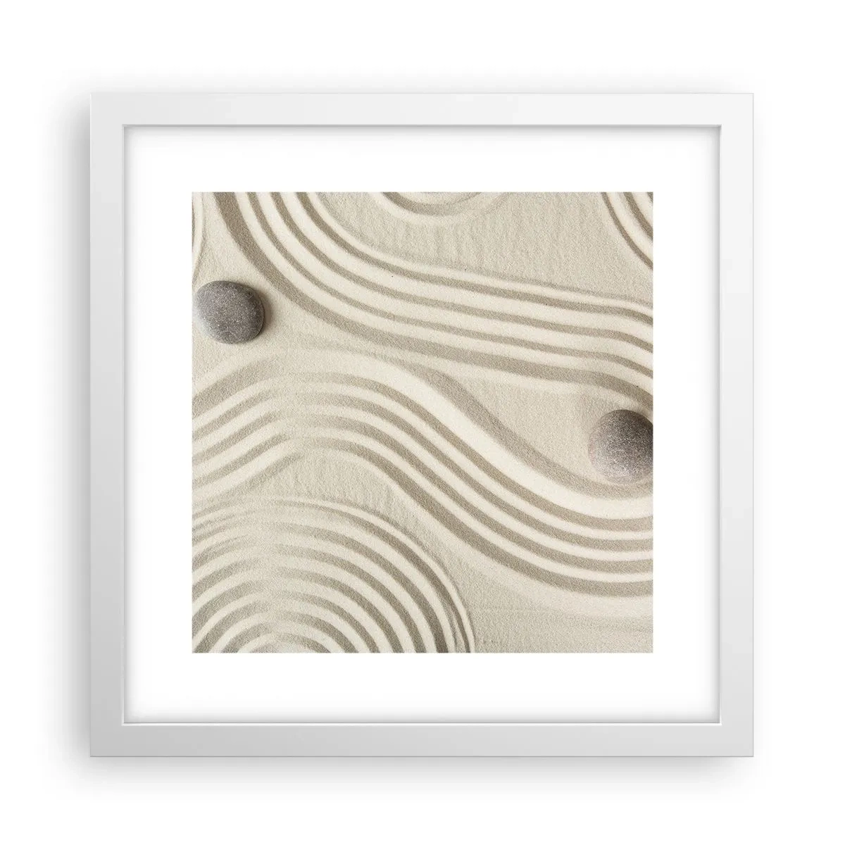 Poster in einem weißen Rahmen - Ein Hauch von Wärme - 30x30 cm