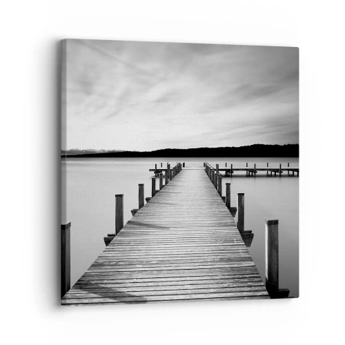 Bild auf Leinwand - Leinwandbild - An der Wasserstelle - Ruhe - 30x30 cm