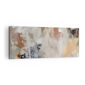 Bild auf Leinwand - Leinwandbild - Neblige Abstraktion - 100x40 cm