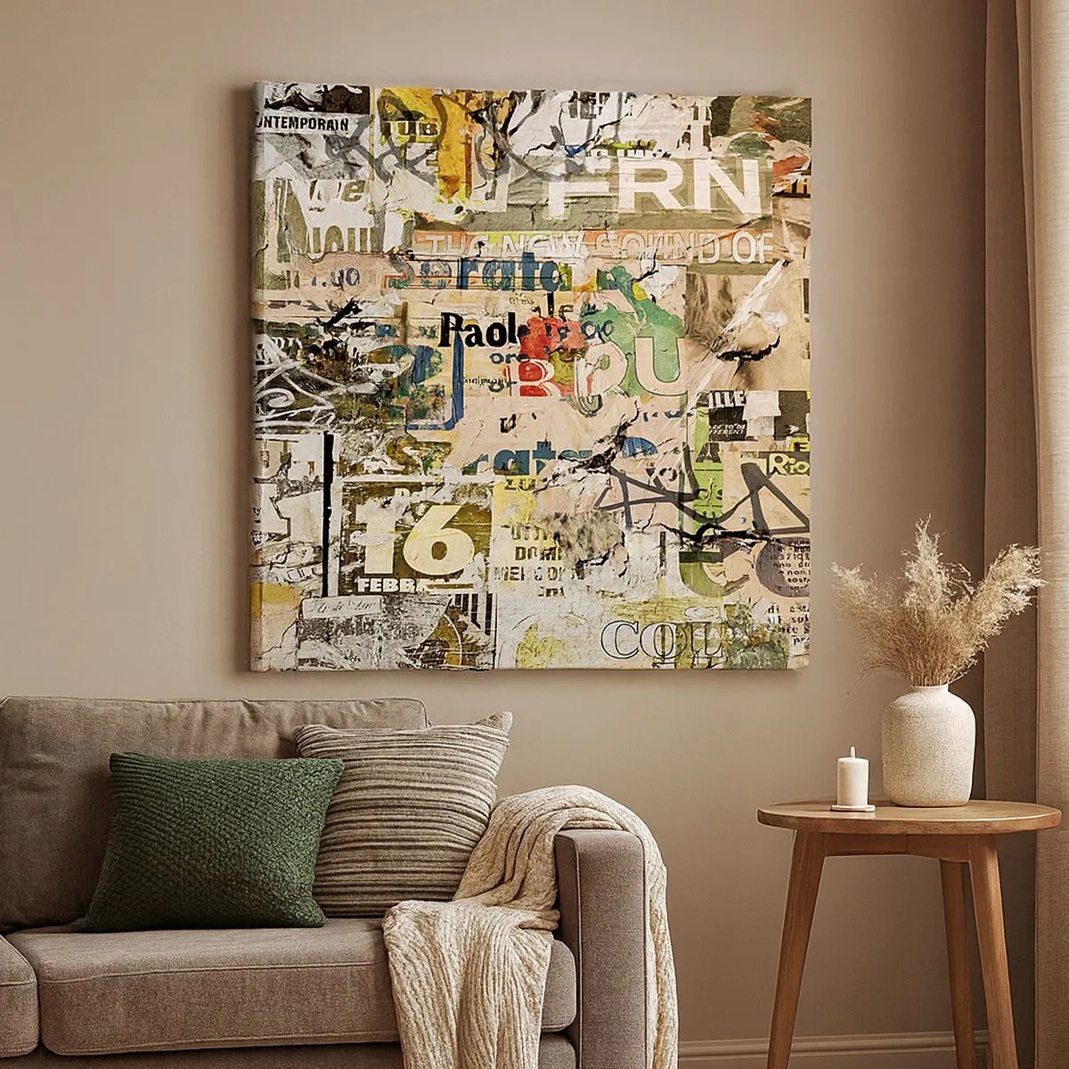 Bild auf Leinwand - Leinwandbild - Ach, es passiert... - 30x30 cm