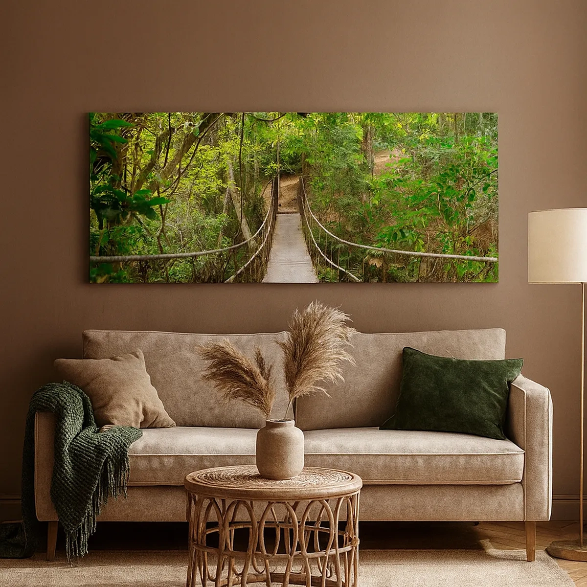 Bild auf Leinwand - Leinwandbild - Denn im Garten gibt es eine Schlingpflanze - 30x30 cm