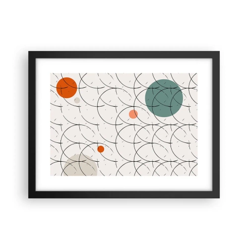 Poster in einem schwarzem Rahmen - Im Pop-Art-Geist - 40x30 cm