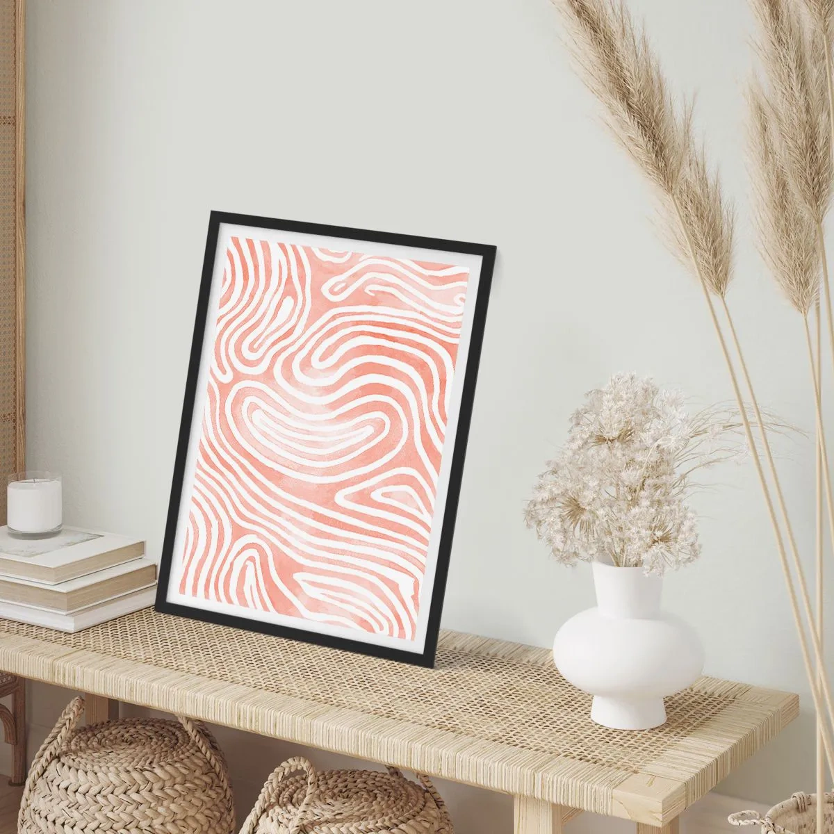 Poster in einem schwarzem Rahmen - Im Korallenlabyrinth - 61x91 cm