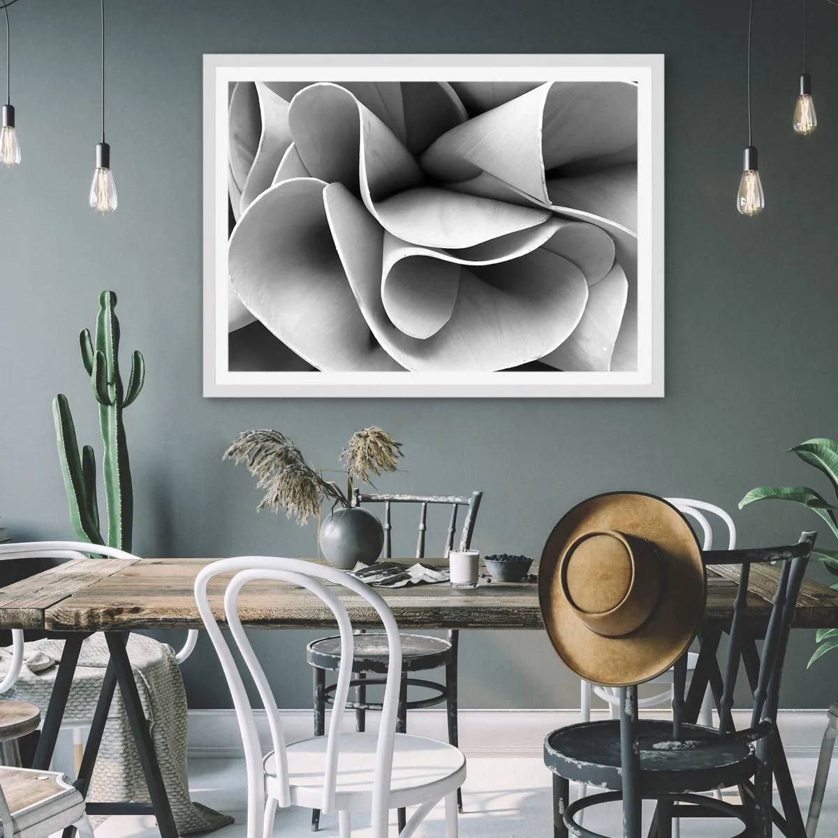 Poster in einem weißen Rahmen - Es passiert im Weltraum - 50x40 cm