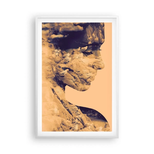 Poster in einem weißen Rahmen - Von Natur aus schön - 61x91 cm