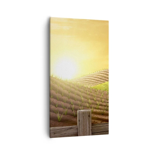 Bild auf Leinwand - Leinwandbild - Ein Bauernhof wie aus einem Märchen - 55x100 cm