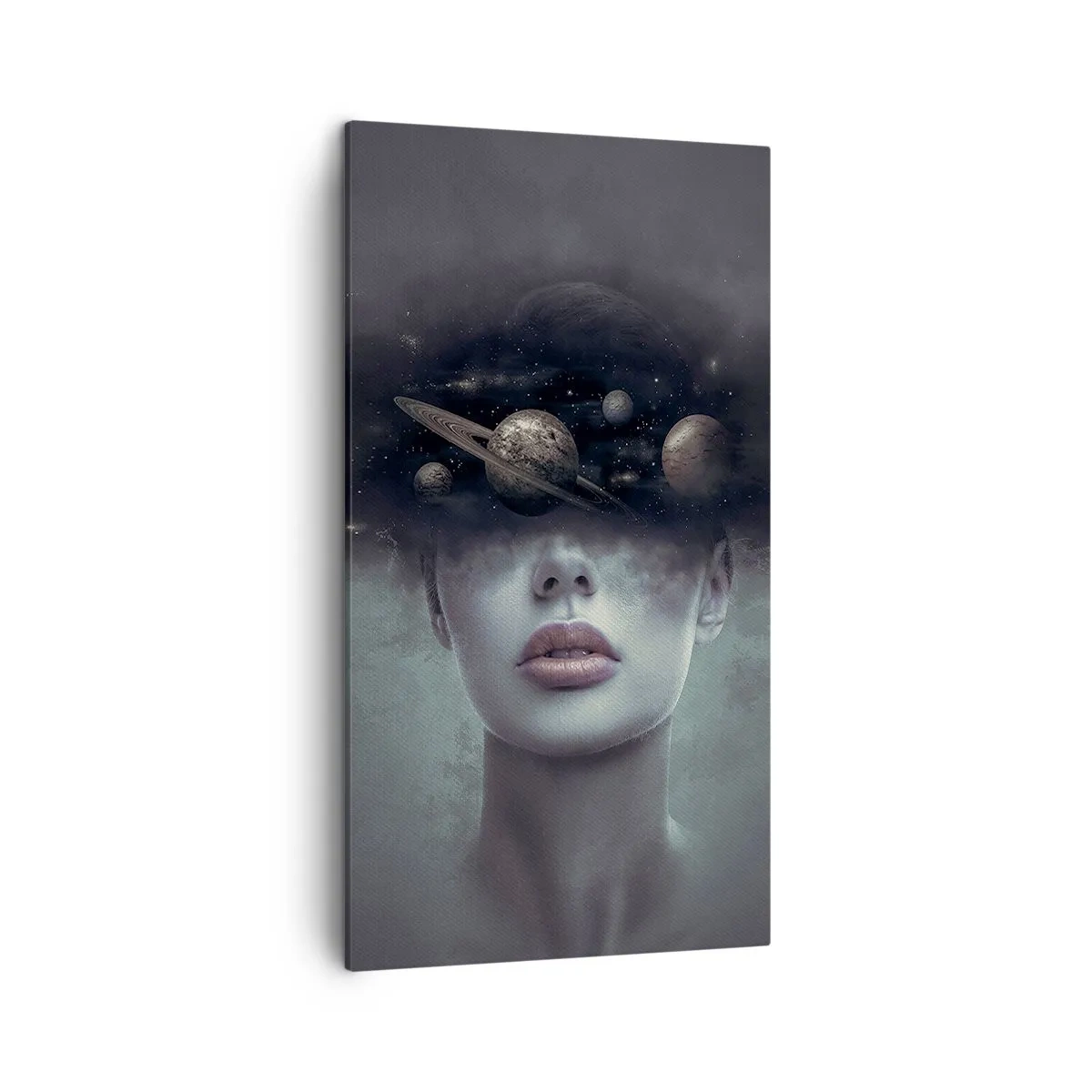 Bild auf Leinwand - Leinwandbild - Und die Planeten spielen verrückt ... - 45x80 cm