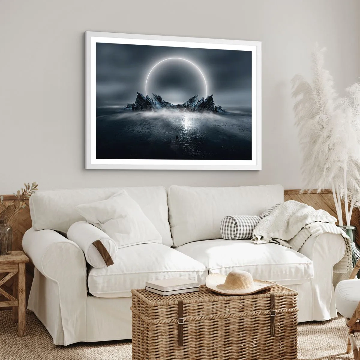 Poster in einem weißen Rahmen - Ende der Geschichte - 50x40 cm