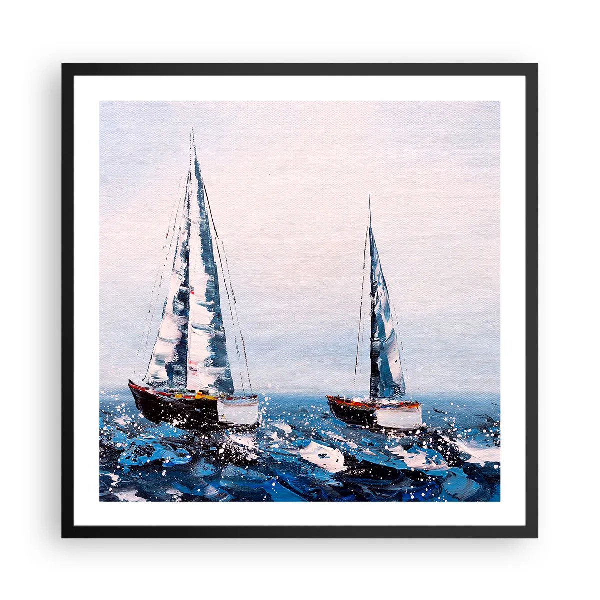 Poster in einem schwarzem Rahmen - Bruderschaft des Windes - 60x60 cm