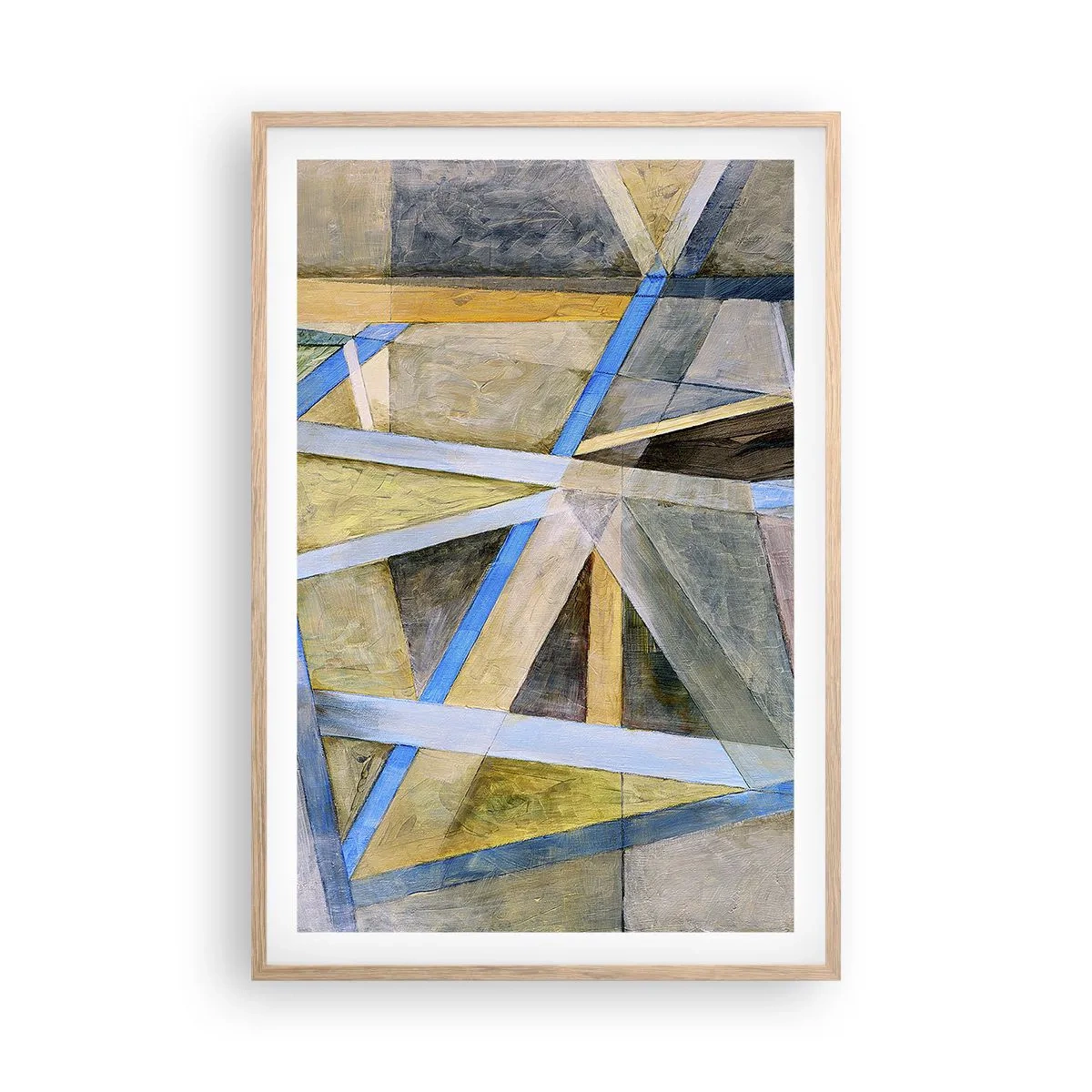 Poster in einem Rahmen aus heller Eiche - Gerade oder diagonal? - 61x91 cm