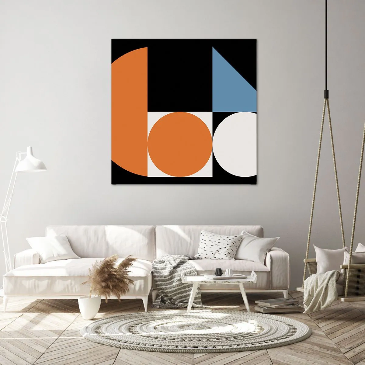 Bild auf Leinwand - Leinwandbild - Bebilderte Anordnung - 30x30 cm