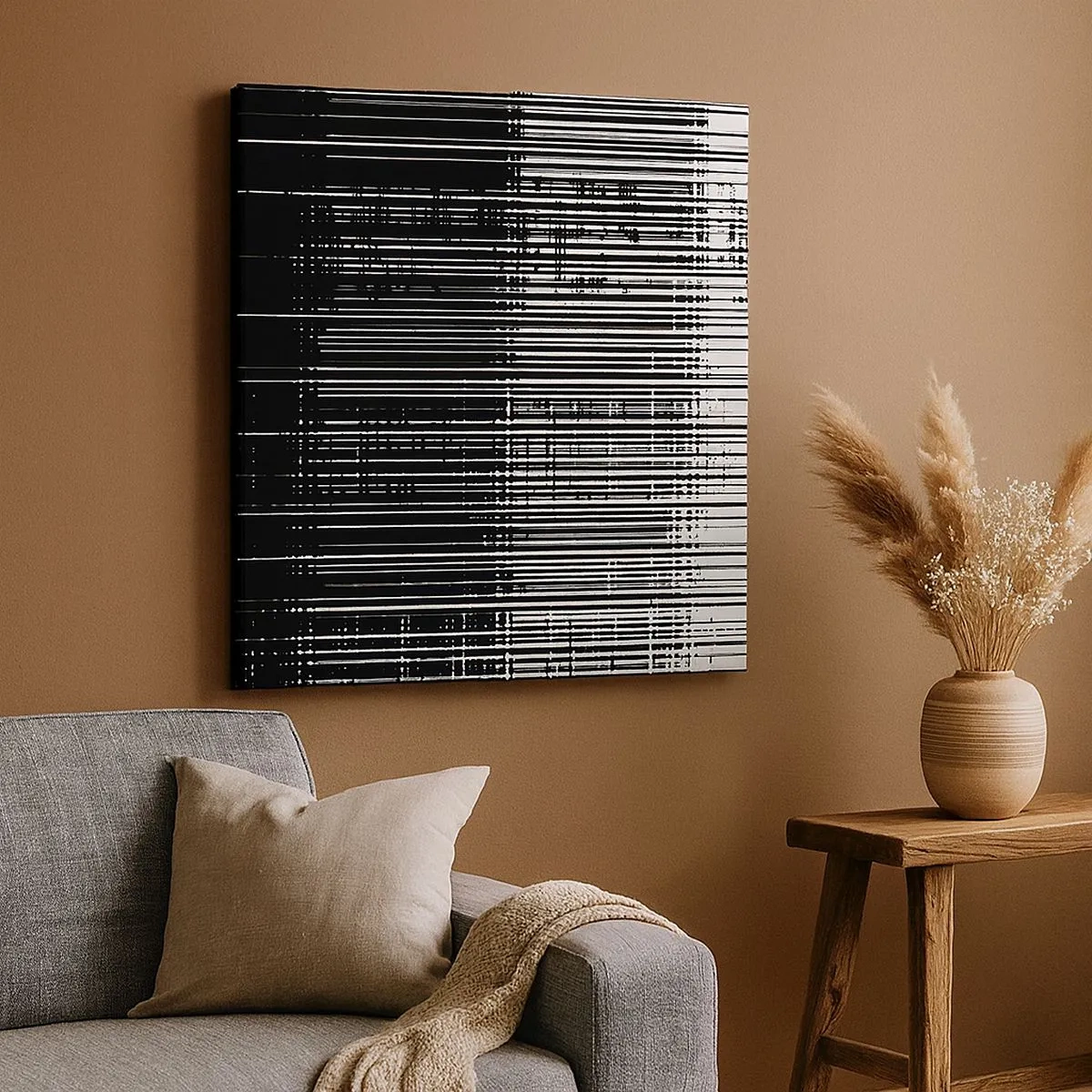 Bild auf Leinwand - Leinwandbild - Wellen und Vibrationen - 30x30 cm