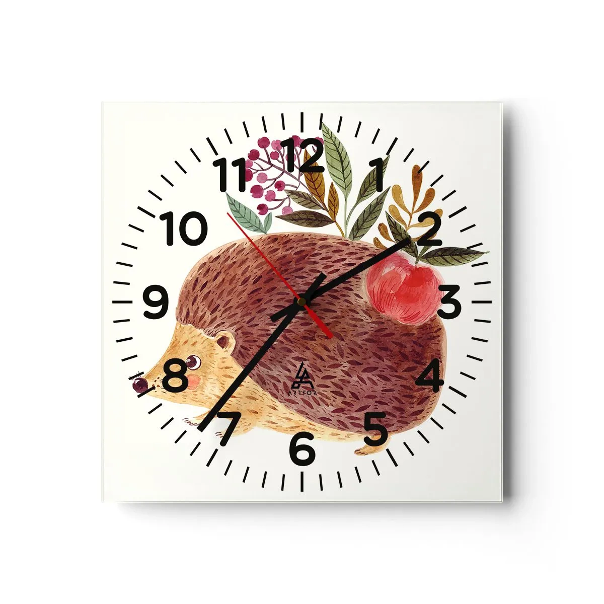 Wanduhr - Glasuhr - Und dann magst du mich schon - 30x30 cm