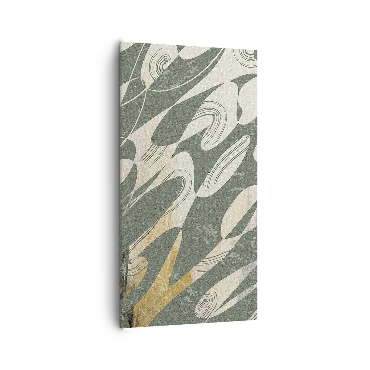 Bild auf Leinwand - Leinwandbild - Rhythmische Abstraktion - 65x120 cm