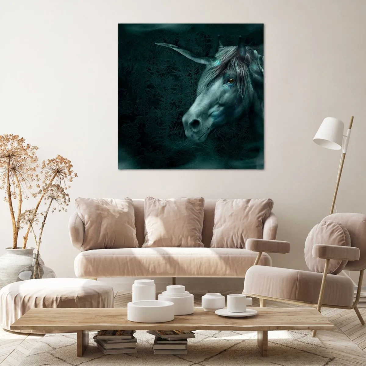 Bild auf Leinwand - Leinwandbild - In einem Märchenwald - 70x70 cm