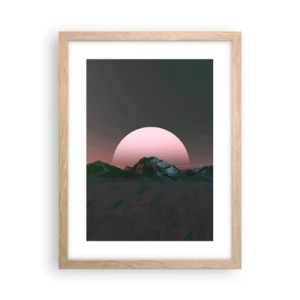 Poster in einem Rahmen aus heller Eiche - In einer Nachbargalaxie - 30x40 cm