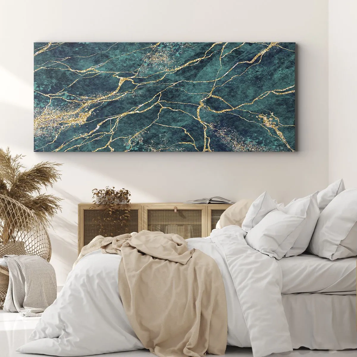 Bild auf Leinwand - Leinwandbild - Goldmine - 90x30 cm