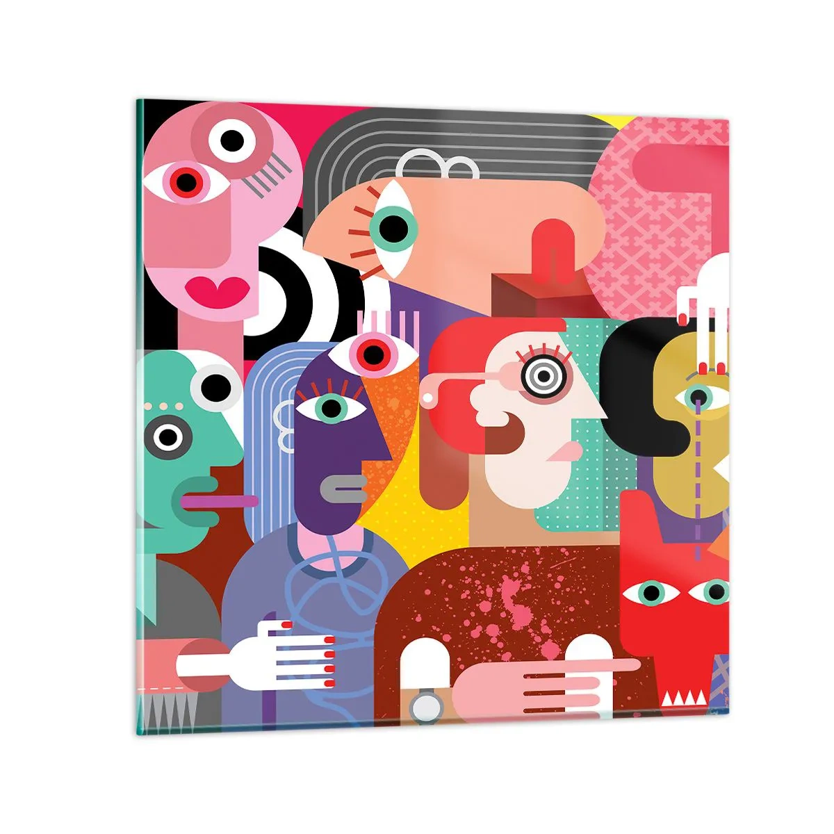 Glasbild - Bild auf glas - Wir sind von Herrn Picasso - 30x30 cm