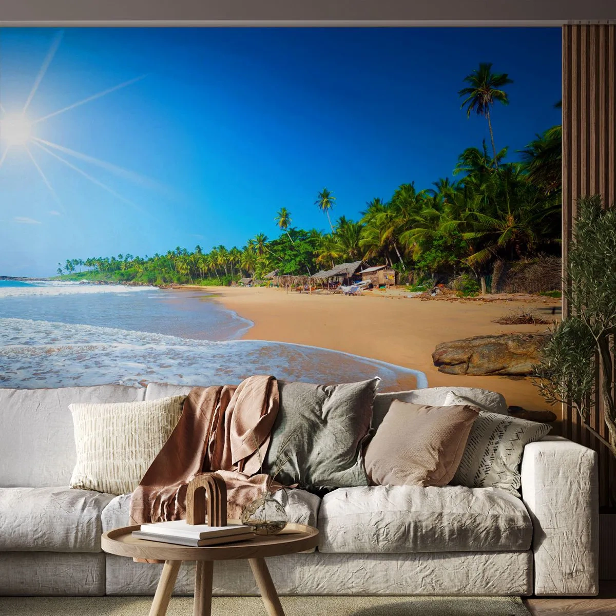 Fototapete Premium Sand - Ein exotischer Ort für dich - Landschaft, Meer, Paradiesstrand - 100x70 cm