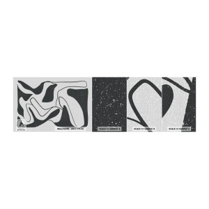 Fototapeten Muster Selbstklebend Deluxe Sticker - Abstraktes Spiel im Labyrinth - Boho, Minimalismus, Stück - 100x30 cm