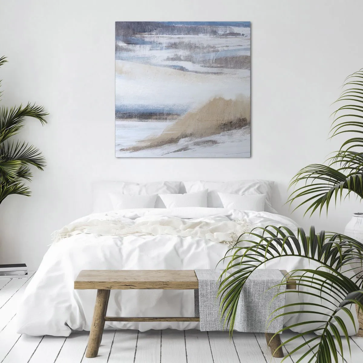 Bild auf Leinwand - Leinwandbild - Winterkomposition - 50x50 cm