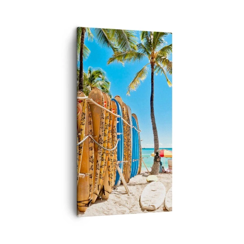 Bild auf Leinwand - Leinwandbild - Sonniger Spaß - 45x80 cm