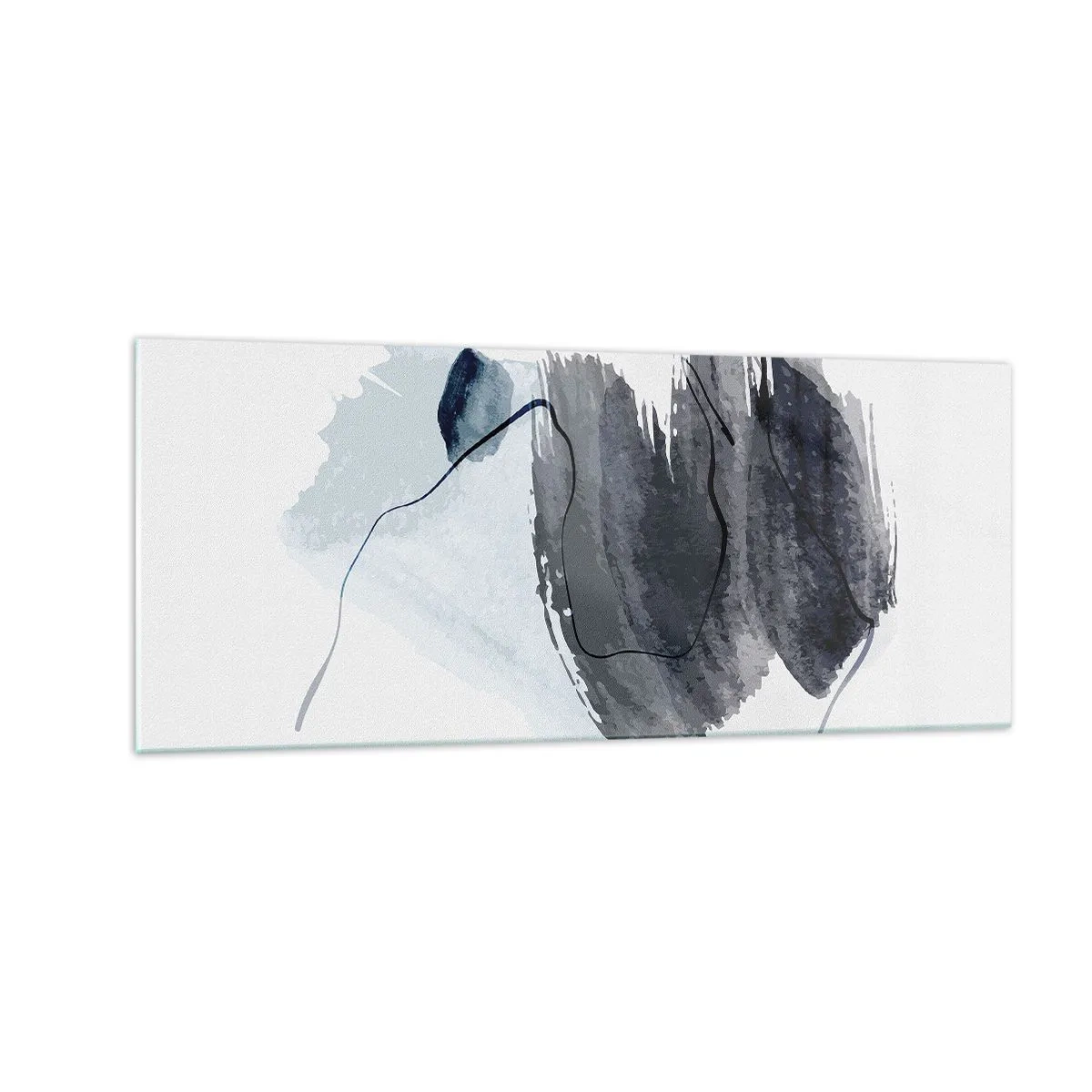 Glasbild - Bild auf glas - Intensität und Bewegung - 100x40 cm