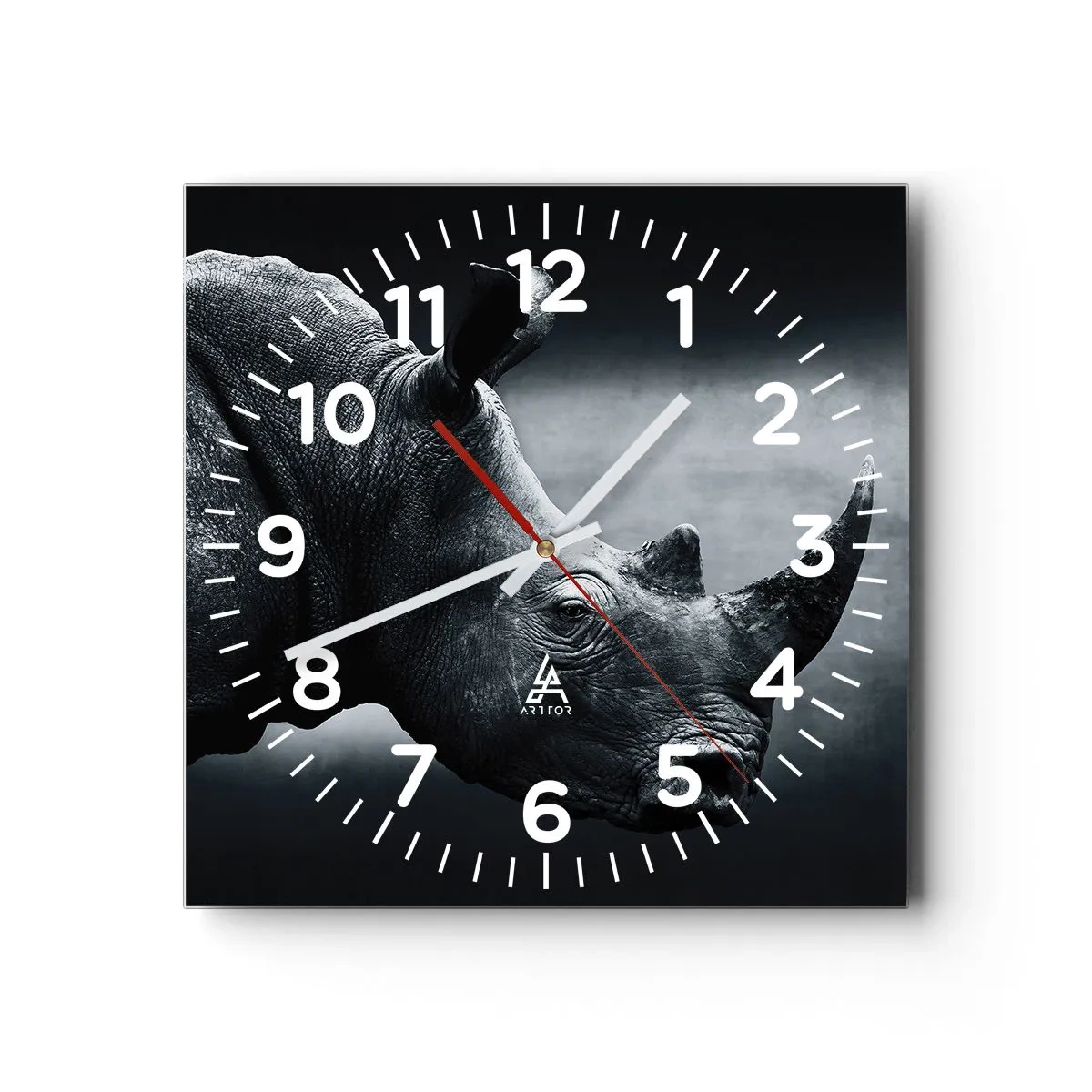 Wanduhr - Glasuhr - Richtiges Profil - 40x40 cm