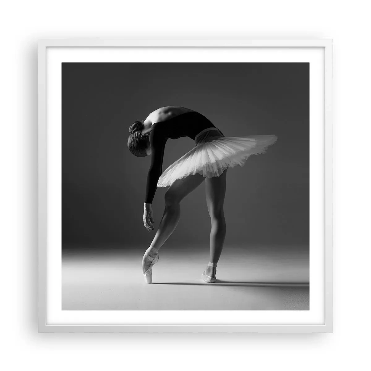 Poster in einem weißen Rahmen - Bella Ballerina - 60x60 cm